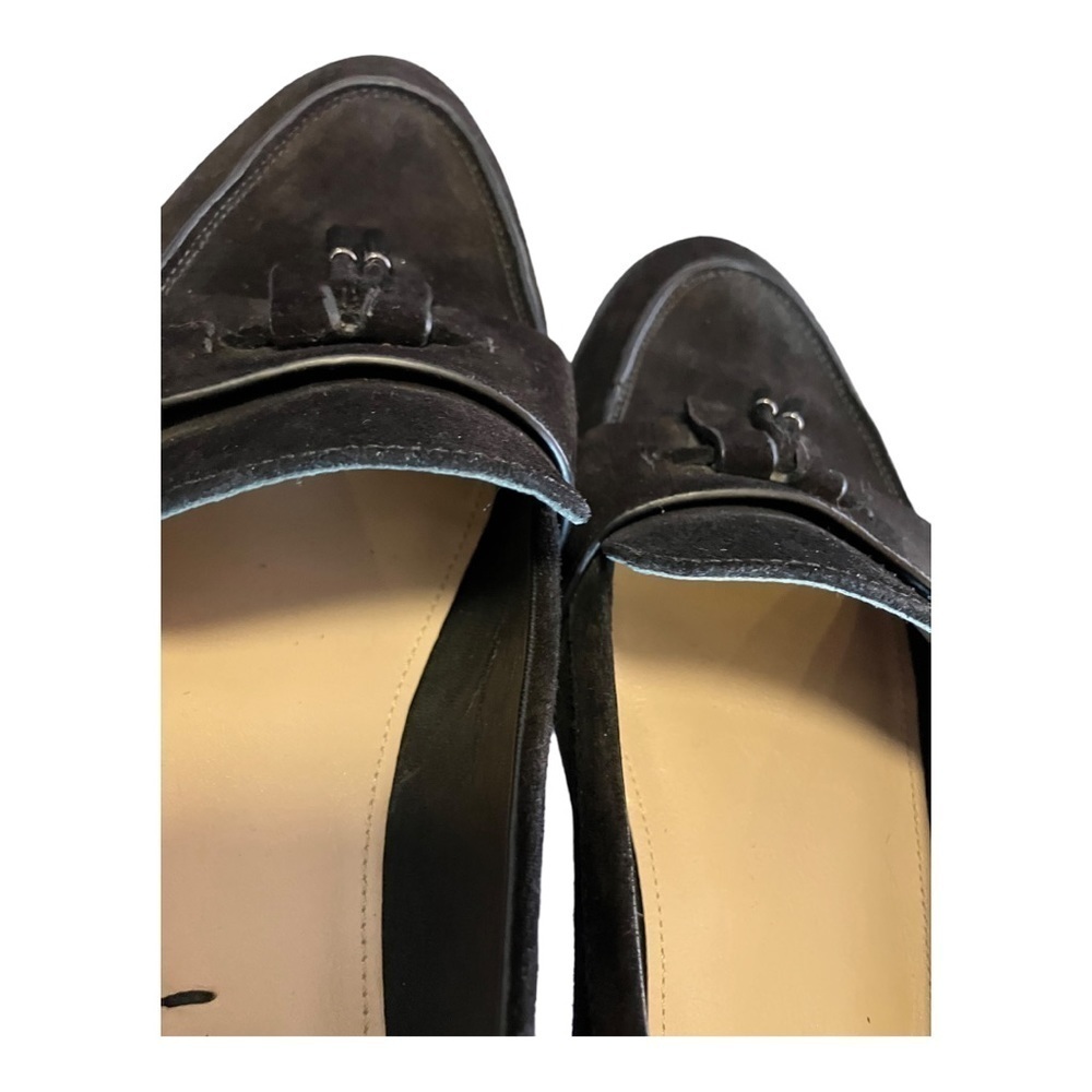 VIA Spiga Suede Tassel Loafers Brown 8M - Picture 5 of 9